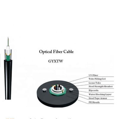 Outdoor G657A1 16 Conductors Aerial Fiber Optic Cable