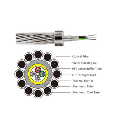 24 48 72 Core OPGW 500kv 24 Fibre  Optic Cable