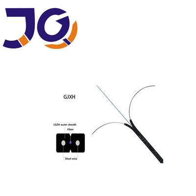 White LSZH Sheath G652D FTTH Fiber Optic Drop Cable