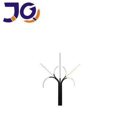 White LSZH Sheath G652D FTTH Fiber Optic Drop Cable