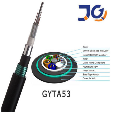 24 Core Double Armored Single Mode Fiber Optic Cable Gyta53