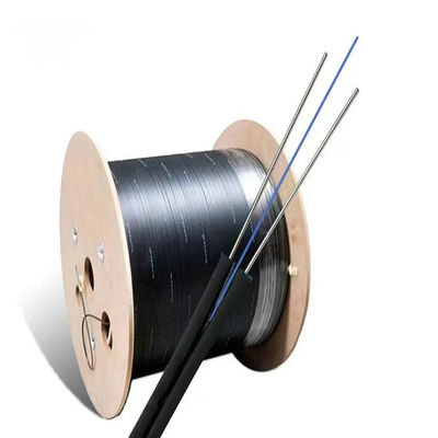 Self-Supporting Outdoor Indoor Steel Messenger Wire FRP G657A FTTH Drop Fibra Optica 1 2 4 Core Fiber Optic Cable