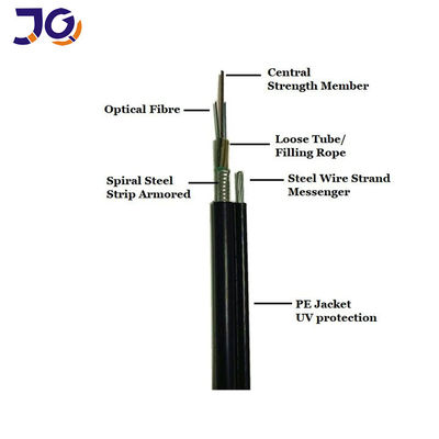 Self Supporting 48 Core Aerial Optical Fiber Cable Gytc8s