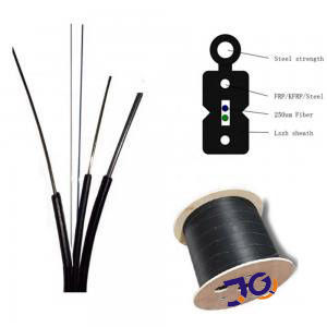 4 Core FTTH Fiber Optic Drop Cable G657A2 Color coated