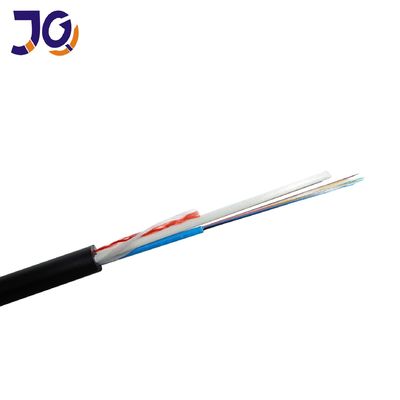Two FRP Strength Single Mode ASU Fiber Optic Cable GYFFY 6 Cores