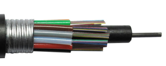 G652D Anti Rodent Outdoor Duct Armored Optical Cable Stranded Loose Tube