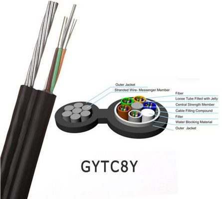 Aerial Self Supporting Non Armored GYTC8Y GYXTC8Y Figure 8 Fiber Cable