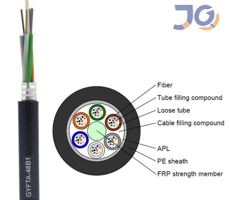 288 Cores Outdoor Armoured Cable Duct Optical Fibre Cable GYTA