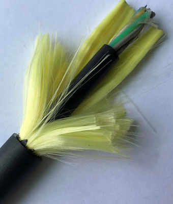 Loose Tube Stranded 24 Core Overhead 100 Spam ADSS Fiber Optic Cable