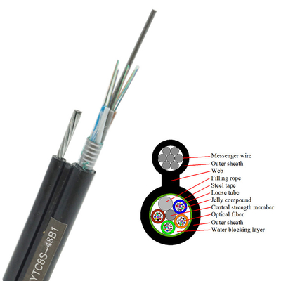 GYTC8S Self Supporting Figure 8 Aerial Cable Steel Stranded Wire