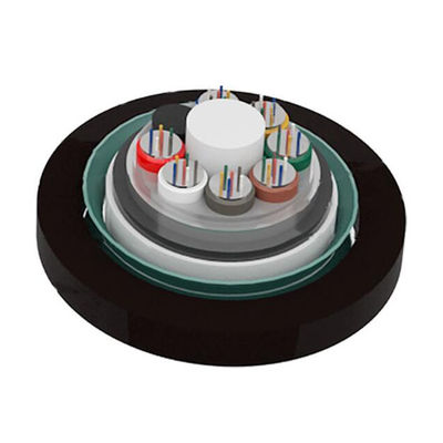 48 Core Pe Sheath  Frp Strength Armored Fiber Optic Cable Stranded Loose Tube