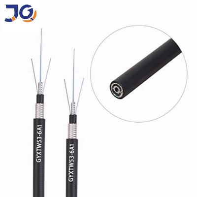 2 4 6 12 24 core Outdoor Direct Burial Double Steel Armoured GYXTW53 Fiber Optical Cable