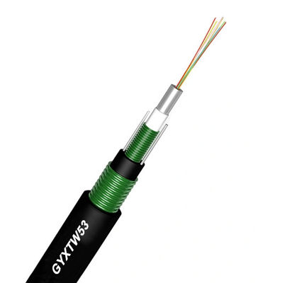 Steel Tape Double Armored Fiber Optic Cable G657A Type For Duct