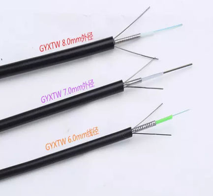 GYXTW G652d Armored Duct 8 Core Aerial Fiber Optic Cable Loose Tube