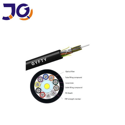 24 Core  GYFTY Non Metallic Armored Fiber Cable FRP Strength