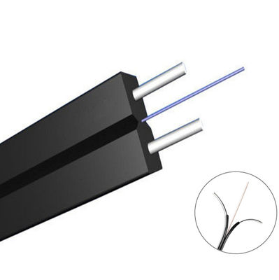 FRP G657 Ftth Drop Steel Messenger Wire Cable For FTTX Network