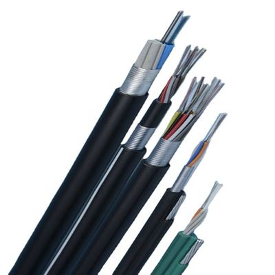 Outdoor 12 24 48 96 144 Core G652D Singlemode Armoured Fibre Cable Duct Underground GYTS GYTA GYTA53 Fiber Optic Cable