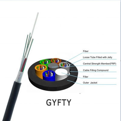 Non Metal 48 Core Gyfty Fiber Optic Cable High Modulus Plastic