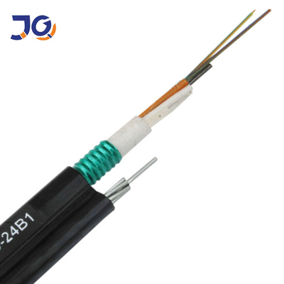 6 / 24 Core Single Mode Central Loose Tube GYTC8S Corrugated Tape For Fiber Optic Cable Outdoor