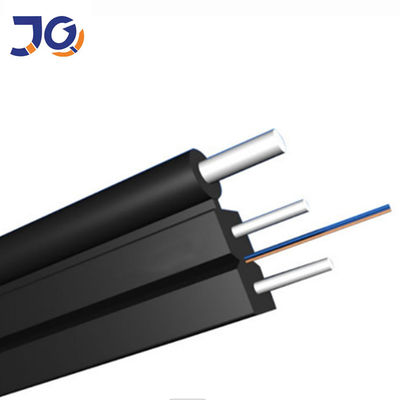 FRP G657 FTTH Fiber Optic Drop Cable 1 2 4 Core Outdoor/Indoor Fiber optic cable with Steel Messenger Wire
