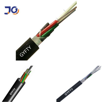 Outdoor Single mode Duct G652D FRP strength member 12 24 48 96 core optical fiber cable fibra optic GYFTY
