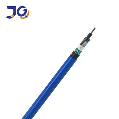 HDPE Jacke Outdoor Fiber Optic Cable PVC Sheath Blue Single Mode
