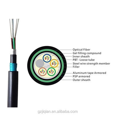 Double Sheath Double Armored 2-144 Cores GYTA53 Fiber Optical Cable