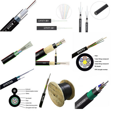 GYXTC8Y Outdoor Fiber Optical PE Jacket