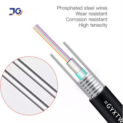 2 4 6 8 16 24 Aerial Armoured Outdoor Fiber Optic Cable Gyxtw 1km g652d Single Mode 12 Core