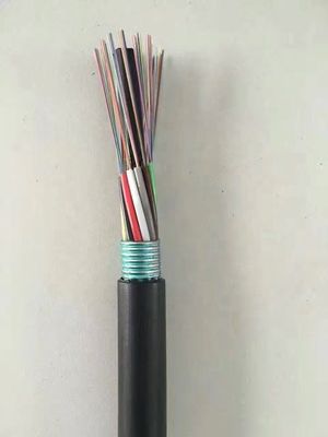 Direct Buried Steel Wires Strength Member GYTA 48 72 96 144 Armoured Fiber Optic Cable Outdoor